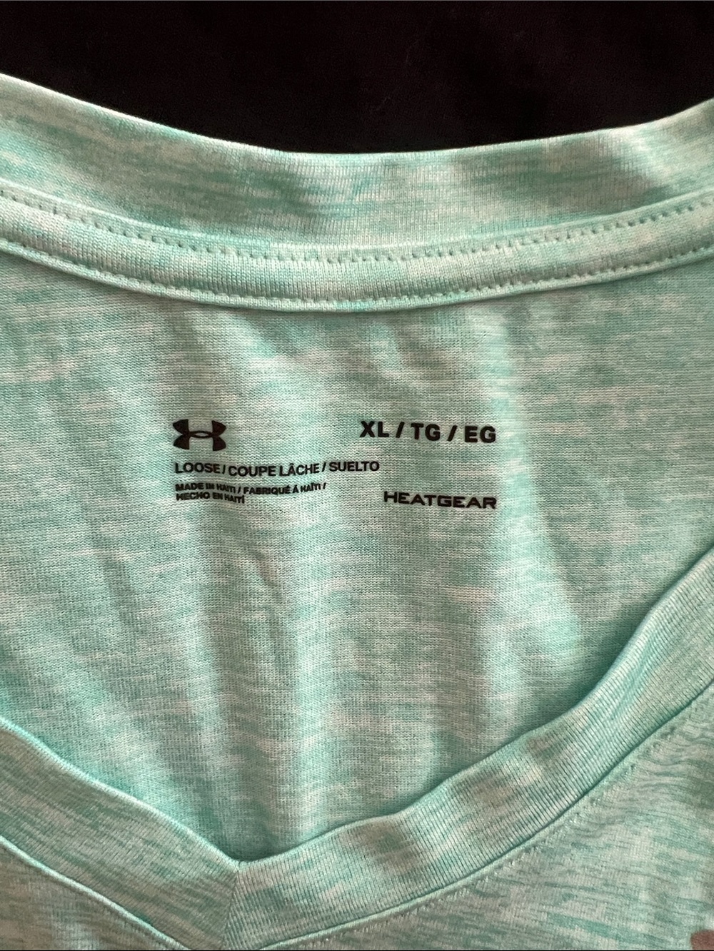Under Armour Women's Short Sleeve V-Neck Tee - Seafoam - Picture 2 of 3